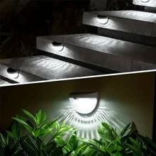 2/4/6 Packs Solar Fence Lights, Solar Deck Lights, Solar Wall Lights, Solar Wall Mount Outdoor Waterproof Fence Lamp, White LED Lamp, Lighting For Garden, Home, Patio, Yard, Garage, Camping, Step Stair Gift For Birthday, Halloween, Christmas Party Decoration(Black-White Light) Fall Decor House Decor Outdoor Decor