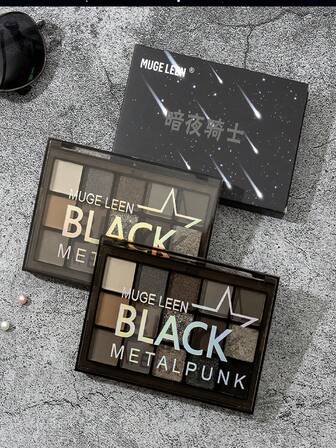 Paleta De Sombras De Ojos De 15 Colores, Aspecto Ahumado, Punk Y Gótico