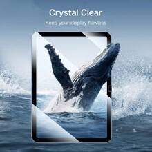 2片装钢化玻璃屏幕保护膜，兼容iPad、Galaxy Tab/Redmi Pad SE/HONOR Pad/小米平板、MatePad Air，防刮花，触控灵敏 - 無色 - 查看 8