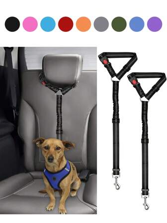 Adjustable Pet Dog Car Seat Belt Puppy Safety Belts Harness Practical Puppy Travel Traction Strap Lead Clip For Dogs Pet Product