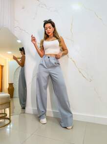 Women Pants - Grey - View 4