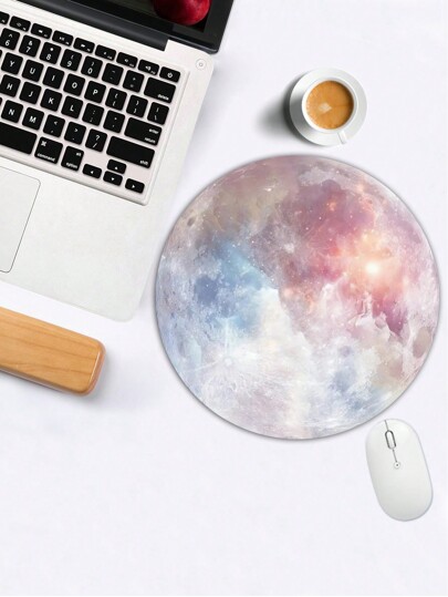 حصيرة فأر مستديرة، حصيرة سميكة مخصصة مع نسيج مصنوع من الليكرا، قابلة للغسل، أسفل المطاطي غير الانزلاقي، حصيرة فأر سلكية فريدة من نوعها وشخصية لأجهزة الحاسوب