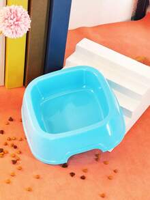 1入寵物方形餐飲碗,塑料貓餐飲碗,糖果色餵食碗,適用於狗和貓 - 彩色 - 查看 9