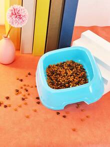 1入寵物方形餐飲碗,塑料貓餐飲碗,糖果色餵食碗,適用於狗和貓 - 彩色 - 查看 5