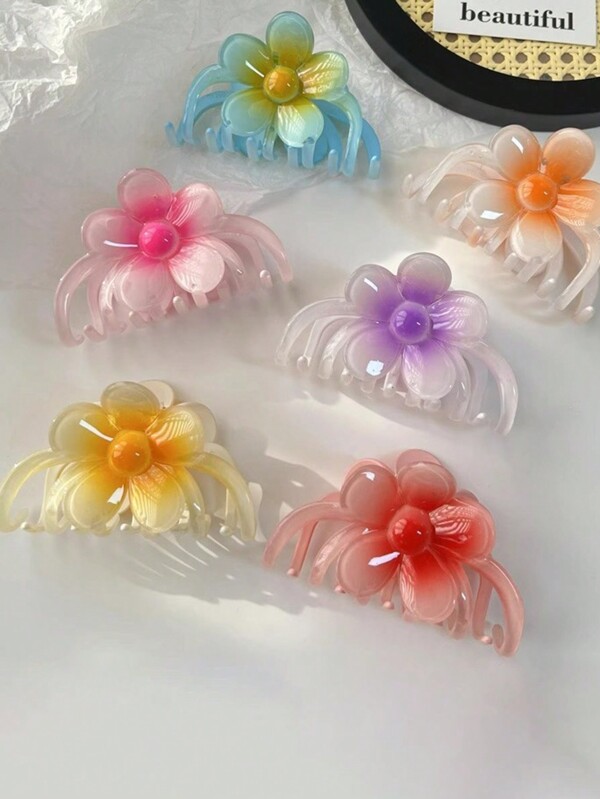 Large Egg-Shaped Flower Claw Or Daisy/Hair Claw