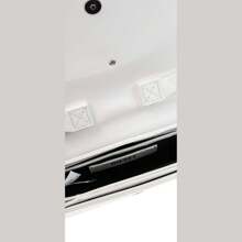 Diesel 1 Dr Logo Plaque Shoulder Bag In White - White - View 5