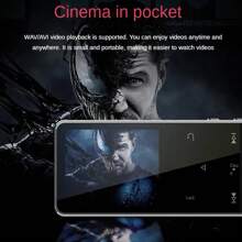 MP4/MP3 Player Multifunctional Full Touch Screen 4GB Support Up To 128GB SD Card Expansion Bluetooth Lossless Music FM Radio Recorder Sport - 黑色 - 查看 10