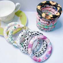 5/10Pcs Silicone Large Circle Beads For Jewelry Making DIY Handmade Special Decorations Craft Supplies