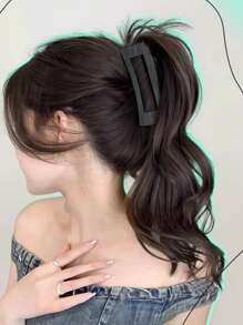 1pc Claw Clip Ponytail Piece With Curly Hair, (The Claw Clip Part Is Plastic With Minor Scratches And Wear Which Is Normal Phenomenon) Hair Clips Hair Jaw Clip Hair Clamps Hair Clutch Hair Claw Clip Fall Winter Hair Accessories For Women For Vacation Outfits Woman