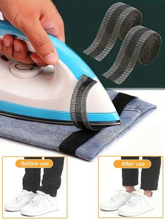 1pc 5m/1.97inch Iron-On Hemming Tape For Trousers, Jeans, Suit Pants, Clothing - Adhesive Fabric Tape