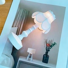 Luz Nocturna Con Diseño Floral Art Deco Con Luces Led Alimentadas Por Batería Para Dormitorio, Sala De Estar Y Lámpara Decorativa De Mesa Pequeña, Regalos De Luz Para Mascotas