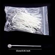 100pcs/Lot Candle Wicks For Candle Making Pre-Waxed Wicks Party Supplies Natural Smokeless Wicks Burn Longer