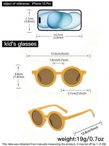 4 件装糖果心形镜框和圆框时尚眼镜，适合 4-10 岁男孩和女孩，适合节日出游 - 查看 6