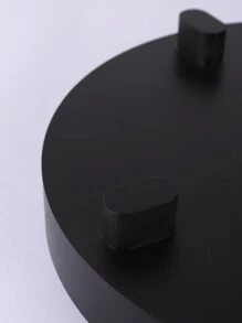 1入黑色木盤，經典極簡風格木質收納盤，適用於擺放花瓶、廚房和客廳組織，家用茶杯托盤，適用於茶几裝飾 - 黑色 - 查看 6