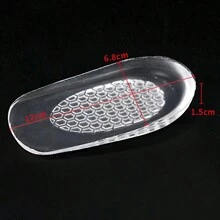 鞋子硅胶鞋跟垫，缓冲运动U型减震鞋跟垫蜂窝鞋垫 - 無色 - 查看 4
