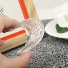 鞋子硅胶鞋跟垫，缓冲运动U型减震鞋跟垫蜂窝鞋垫 - 無色 - 查看 2
