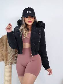 Women Down Coats - Black - View 1