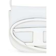 Diesel 1 Dr Logo Plaque Shoulder Bag In White - White - View 4