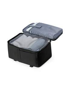 輕盈耐水尼龍布電腦商務行李，適配15.6英寸筆記本電腦，適用於商務、度假、大學、學校、戶外、假日、購物等場合，男孩女孩學生禮物，適合女性客艙行李尺寸40x20x25，短途旅行大容量背包，旅行必備，可放置手提電腦，可配戴行李帶，防盜，鞋子收納層，適合青少年女孩女性大學生、男孩、男性，適用於大學、小學、中學、高中、工作、商務、通勤、戶外、旅行、出行等。 - 黑色 - 查看 6