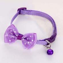 1 Pieza Corbata De Lazo De Lunares Coloridos, Adecuada Para Gatos - Multicolor - Ver 9