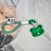 1入組小熊鑰匙扣DIY袋掛繩裝飾吊墜，適用於手機或手提包便攜式手機殼通用 - 綠色 - 查看 1