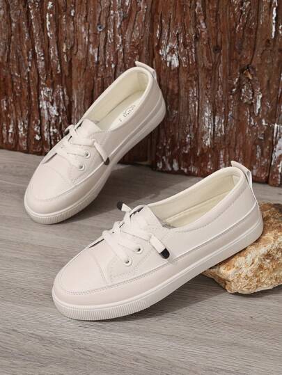 女士細肩帶白色運動鞋,夏季學生時尚百搭平底鞋,適合休閒和運動活動