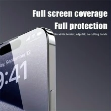 3入組iphone 11-15 Pro Max高清隱私屏幕保護貼,光澤鋼化玻璃守衛,防窺保護,兼容iphone Xs Max Xr X - 黑色 - 查看 7