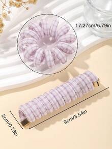 2 cái/bộ Trẻ em Chất vải Phụ kiện tóc Với Dễ thương Hoa Và Màu thuần Thiết kế Bao gồm Sáng bóng Kết Cấu Da , Lưới , Sữa Và Lá thư Bao gồm 1 Thẳng Điện thoại Dây điện Dây buộc tóc Và 1 Điện thoại Dây điện Dây buộc tóc , Phong cách Khác nhau Kiểu tóc Không có Tóc , Hoàn hảo Đối với Bím tóc Và Tóc Đồ trang trí - Nhiều màu - Xem 51