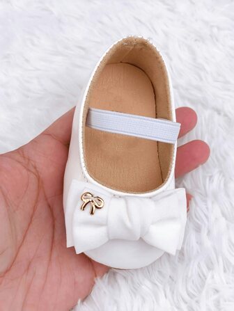 White Infant Shoes Cute Anti-Slip Newborn Infant Girls Shoes Princess Shoes Soft Sole Flats First Walkers Spring Autumn