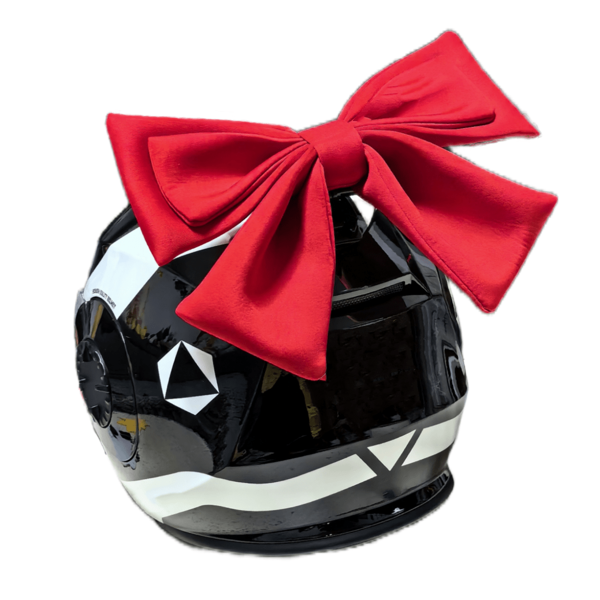 AD 1 Pezzo Decorazione Casco Nero Con Fiocco Doppio Strato Rimovibile Per Donne Che Guidano Moto, Ciclomotori, Biciclette Elettriche