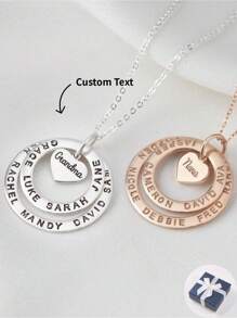 Customized Name Necklace, Ideal For Couples, Mother's Day, Father's Day, Family, Friends, Birthday Gift Diy