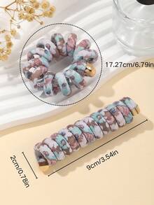 2 cái/bộ Trẻ em Chất vải Phụ kiện tóc Với Dễ thương Hoa Và Màu thuần Thiết kế Bao gồm Sáng bóng Kết Cấu Da , Lưới , Sữa Và Lá thư Bao gồm 1 Thẳng Điện thoại Dây điện Dây buộc tóc Và 1 Điện thoại Dây điện Dây buộc tóc , Phong cách Khác nhau Kiểu tóc Không có Tóc , Hoàn hảo Đối với Bím tóc Và Tóc Đồ trang trí - Nhiều màu - Xem 31