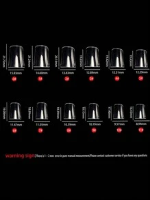 120 stks/doos Korte Eend Valse Nagel Tips Verlenging Franse Acryl Capsule Volledige Dekking Eend Tips Kunstmatige Nep Nagels Druk op Nagels Nagelbenodigdheden