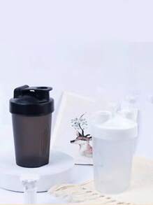 A White Protein Shaker Bottle  Shaker Bottle 400ml With Blending Ball 400ml Sport Water Bottle Gym Shaker Bottle Shaker Cups For Protein Shakes 400 Mseveral Colors Available Sports Shaker Water Bottles Dishwasher  Shaker Cups For Protein Shakes Shaker Bottle Perfect For Protein Shakes And Pre Workout Sports Fitness Protein Powder Water Cup Portable 400ml Transparent Hand Cup Plastic With Scale Shaker Cup - 白色 - 查看 3
