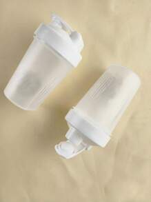 A White Protein Shaker Bottle  Shaker Bottle 400ml With Blending Ball 400ml Sport Water Bottle Gym Shaker Bottle Shaker Cups For Protein Shakes 400 Mseveral Colors Available Sports Shaker Water Bottles Dishwasher  Shaker Cups For Protein Shakes Shaker Bottle Perfect For Protein Shakes And Pre Workout Sports Fitness Protein Powder Water Cup Portable 400ml Transparent Hand Cup Plastic With Scale Shaker Cup - 白色 - 查看 5