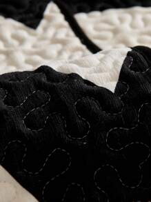 1 Miếng phổ cập In Kỹ thuật công nghệ Đệm sofa , Phong cách hiện đại Chống bẩn & Chống trượt Bọc ghế sofa , Sofa Người bảo vệ Đối với Phòng khách Hình chữ L Sofa Và 1/2/3/4 An ninh Sofa ( Riêng biệt ) - Đen và trắng - Xem 6