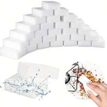 10/20/30pcs Magic Sponge Eraser 3.94x2.36x0.79inch White Cleaning Sponge For Sink Bathtub Floor Bathroom Wall Cleaner