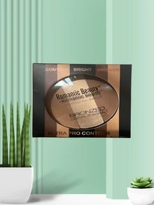Paleta De Contorneadores En Polvo, Bronzer, Contour, Iluminador, paleta de contorno básica - 03 - Ver 1
