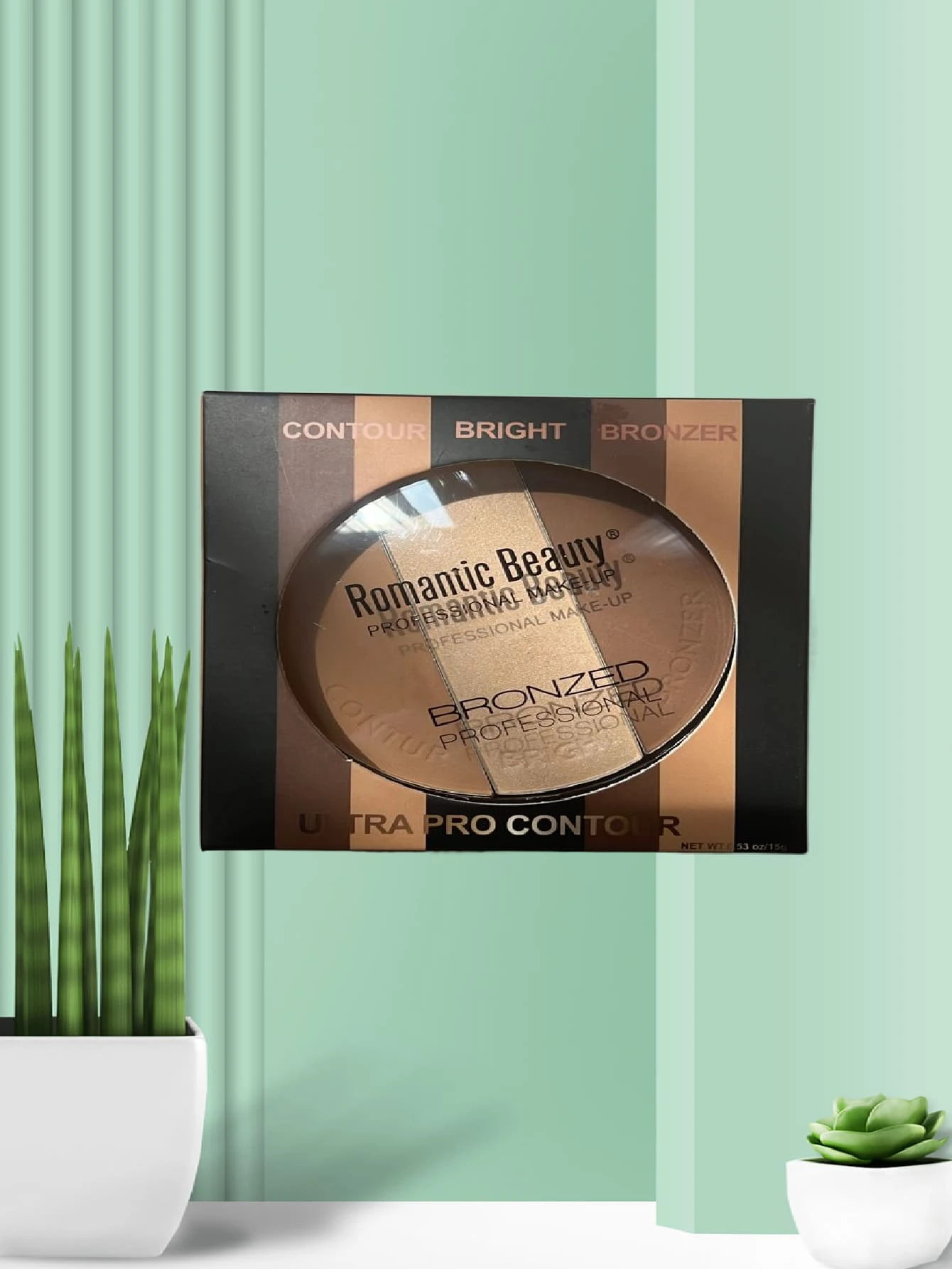 Paleta De Contorneadores En Polvo, Bronzer, Contour, Iluminador, paleta de contorno básica - 03 - Ver 1