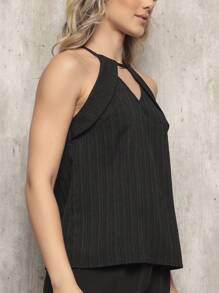 Women Tank Tops & Camis - 黑色 - 查看 3