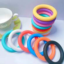 5/10Pcs Silicone Large Circle Beads For Jewelry Making DIY Handmade Special Decorations Craft Supplies