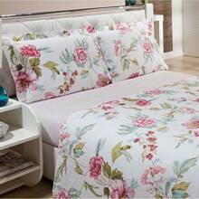 Double Bed Set With Printed Sheets, 3 Pieces In Microfiber - Assorted Prints, NO CHOICE OPTION - ILLUSTRATIVE IMAGES - 什錦印花 - 查看 7
