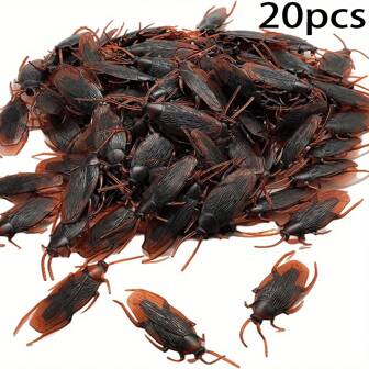 20pcs Roach Shaped Miniature Model Toys Party Favor, Carnival Decoration
