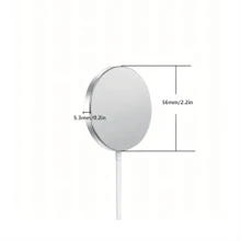 15W Cargador Inalámbrico Magnético Para IPhone - Portátil Y Compatible Con Auriculares - Carga Rápida Con USB-C - Blanco - Ver 3