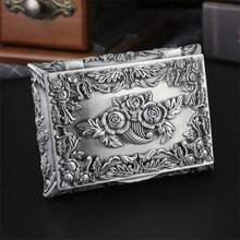 1pc Jewelry Box, Rings & Earrings & Accessories Storage Holder, European Retro Palace-Style Decorative Item Back To School