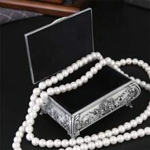 1pc Jewelry Box, Rings & Earrings & Accessories Storage Holder, European Retro Palace-Style Decorative Item Back To School