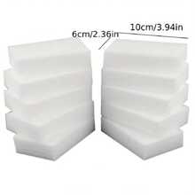 10/20/30pcs Magic Sponge Eraser 3.94x2.36x0.79inch White Cleaning Sponge For Sink Bathtub Floor Bathroom Wall Cleaner