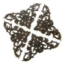 4-8pcs Decorative Wood Corner Protector For Cupboards - Bronze Finish