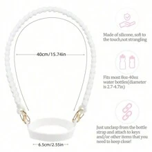 1/2 pièces Porte-bouteille d'eau avec sangle, convient aux bouteilles de 8 oz à 40 oz, sangle pour bouteille d'eau, compatible avec les accessoires de la tasse (tous les produits n'incluent pas les tasses d'eau)