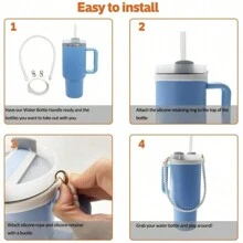 1/2 pièces Porte-bouteille d'eau avec sangle, convient aux bouteilles de 8 oz à 40 oz, sangle pour bouteille d'eau, compatible avec les accessoires de la tasse (tous les produits n'incluent pas les tasses d'eau)
